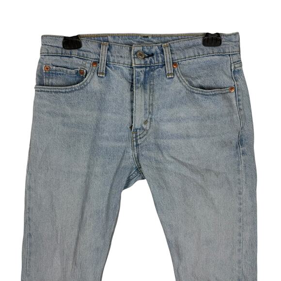 Levi's 512 Jeans Mens 29x29 Blue Denim Stretch Low-Rise Slim Taper Fit Zip Fly - Picture 4 of 15